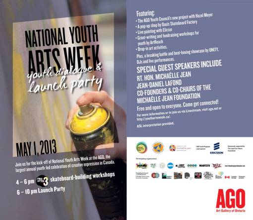 National Youth Arts Week Launch 